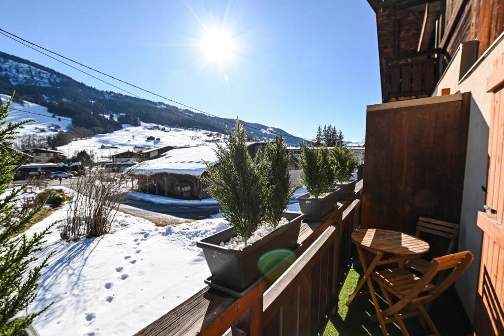 Ferienwohnung Le Balcon Des Neiges Praz-sur-Arly Exterior foto